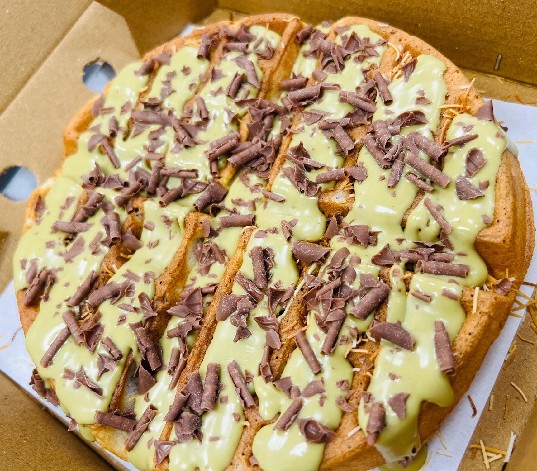 Dubai Chocolate (Kunafa) Waffle